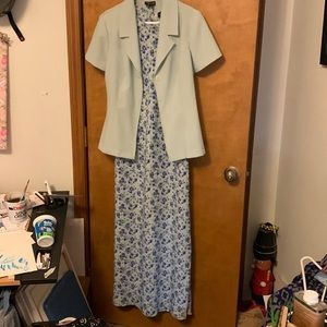 Maxi dress with jacket